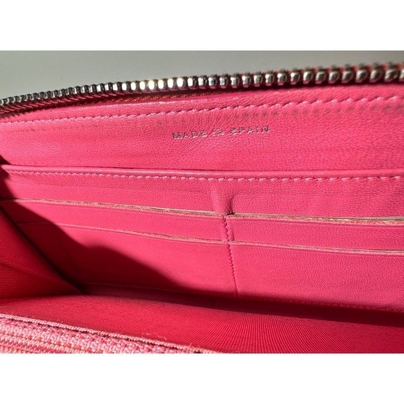 Authentic Chanel Red Quilted Lambskin Leather Long Wallet - Picture 10 of 14